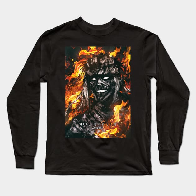 Shishio makoto samurai X Long Sleeve T-Shirt by syanart